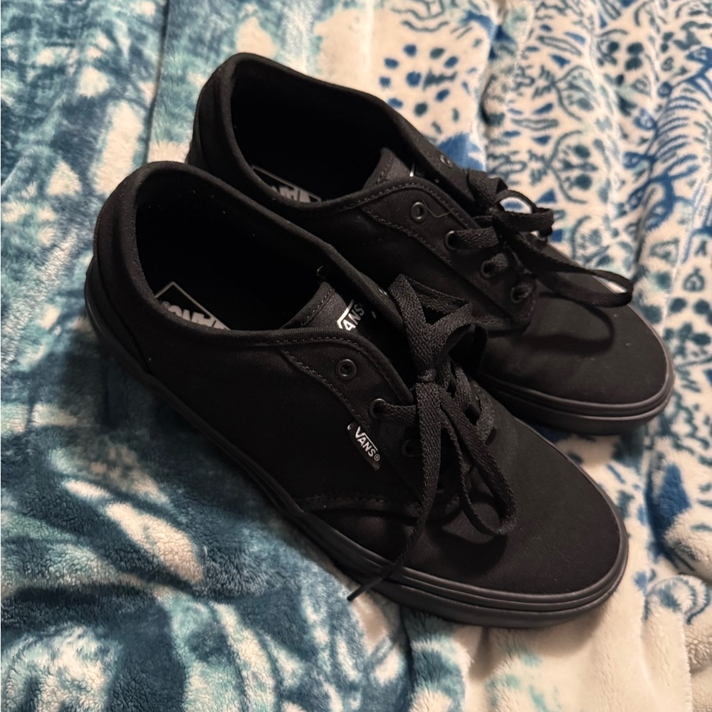 Vans Youth Black Canvas Sneakers